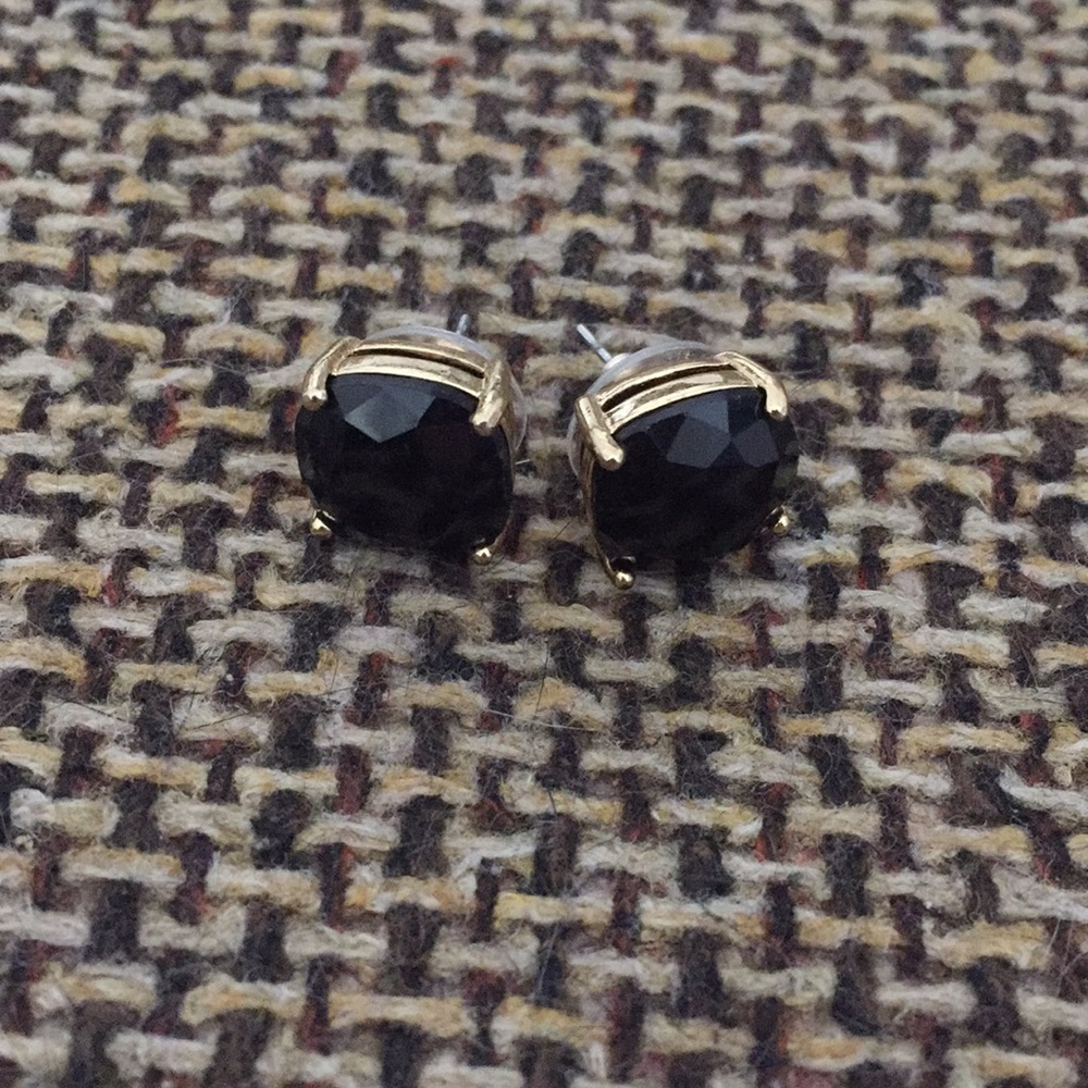 Kate Spade Square Stud Earrings - Black